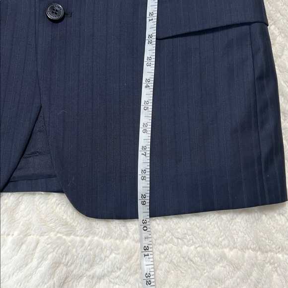 Versace Collection Men’s Pinstripe Wool Blazer Navy | EU 50 (≈ US 40R) - Picture 10 of 13